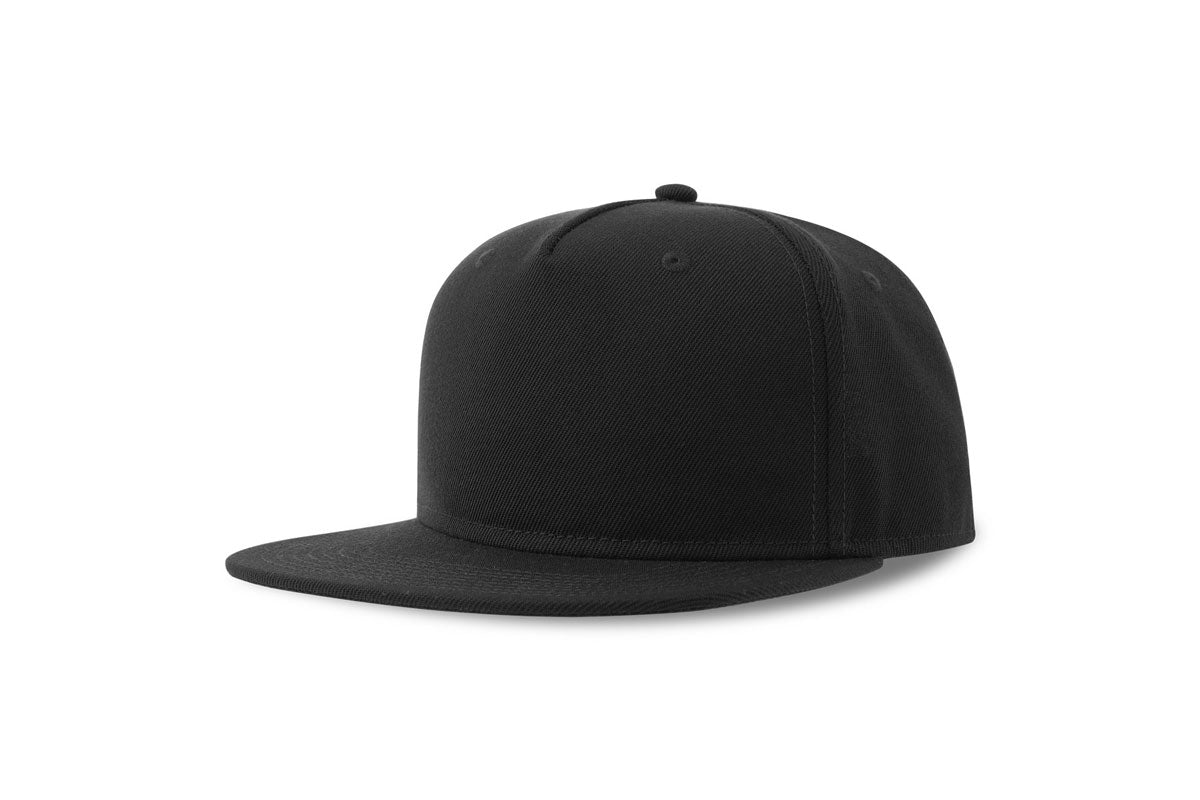 Casquette - Snap back five, Unicolore non imprimé