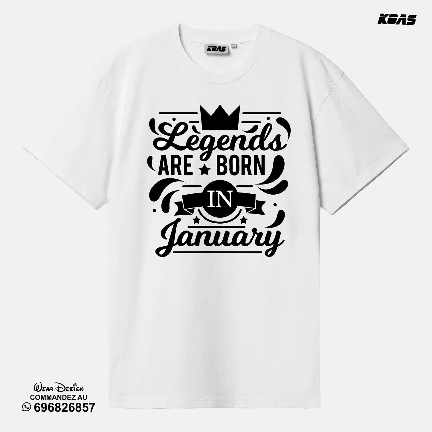 Tshirt Legends Anniversaire