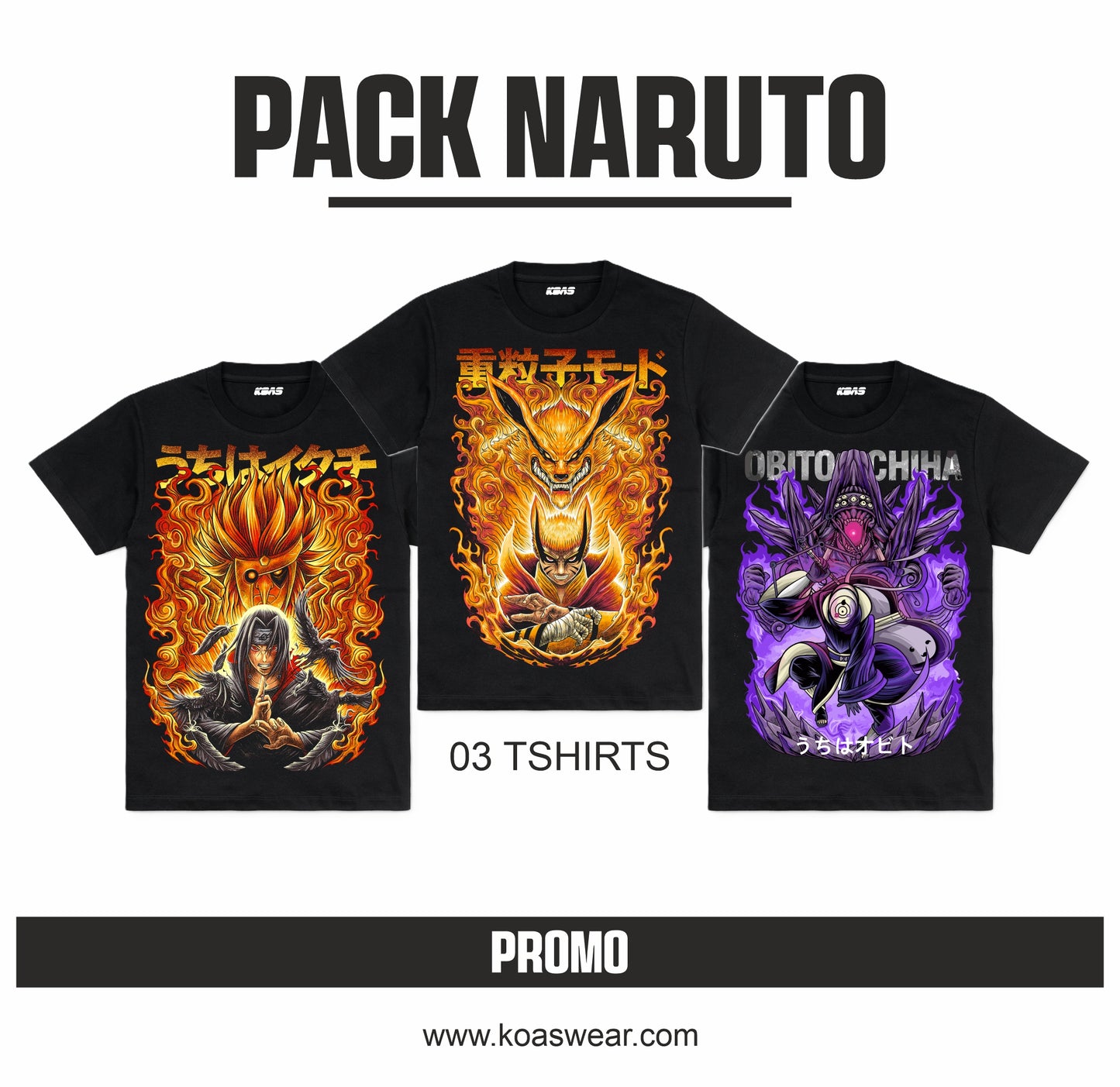Tshirt - Pack Naruto