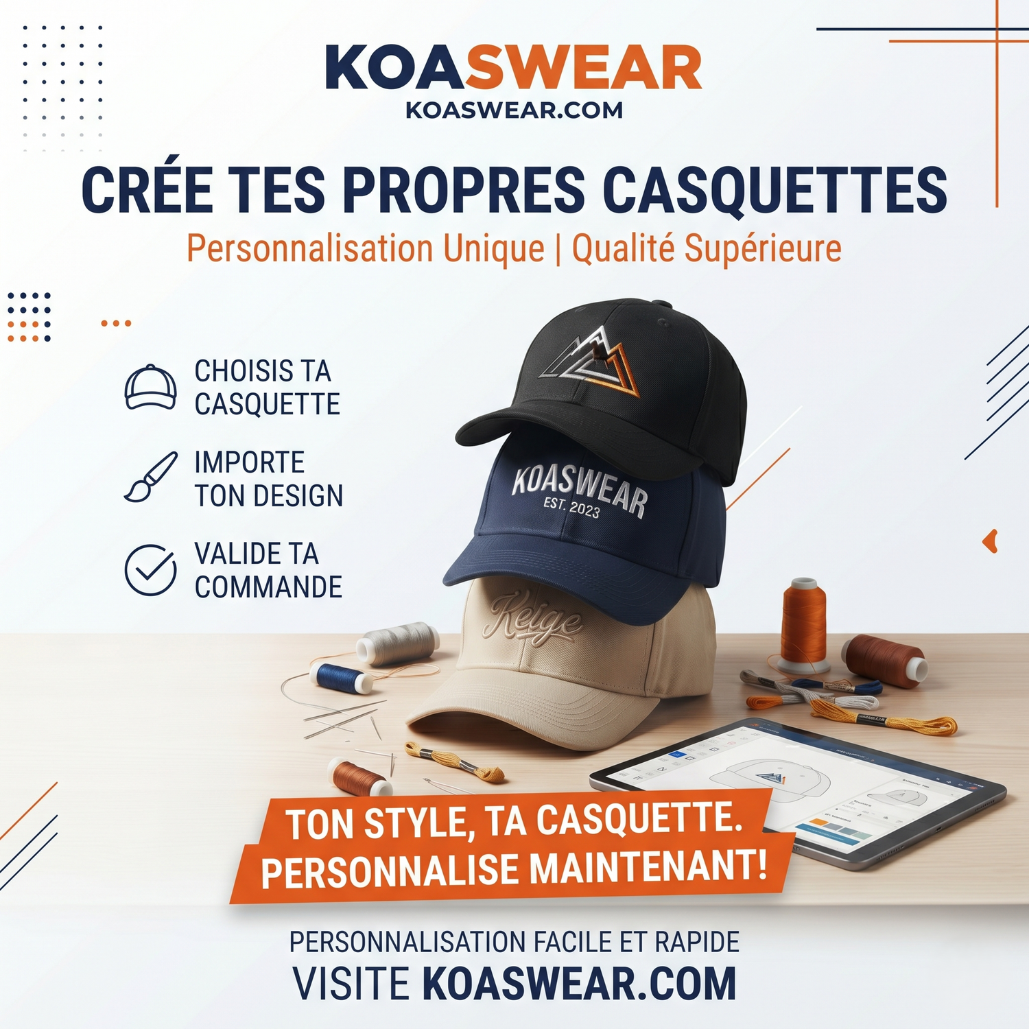 NOS CASQUETTES