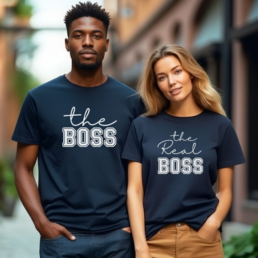 Tshirt - The boss/Real boss