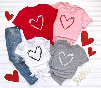 Tshirt Coeur Simple